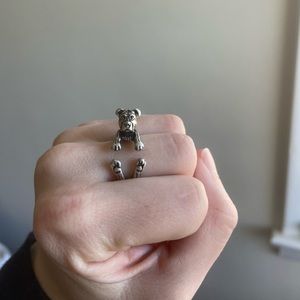 Silver adjustable ring